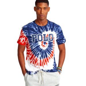Polo Ralph Lauren Americana Tie-Dye Short-sleeve Tee, Mens Medium, New with Tag